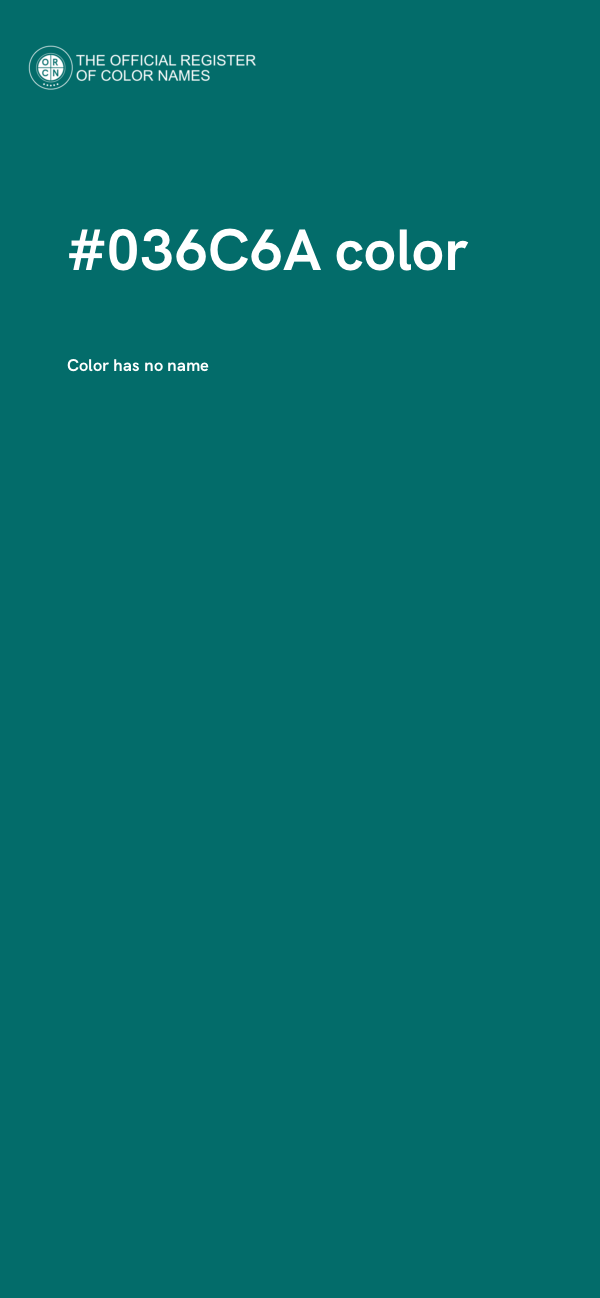 #036C6A color image