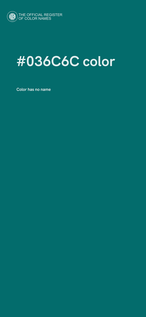 #036C6C color image