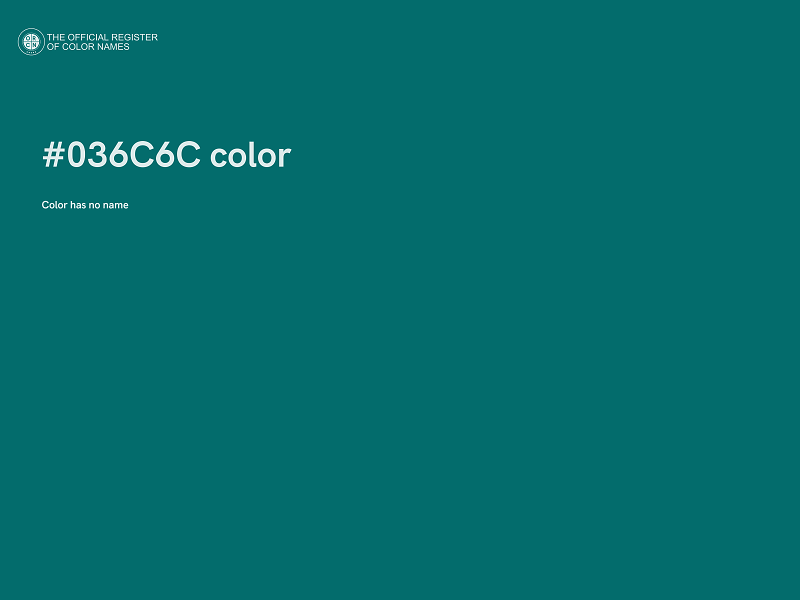 #036C6C color image