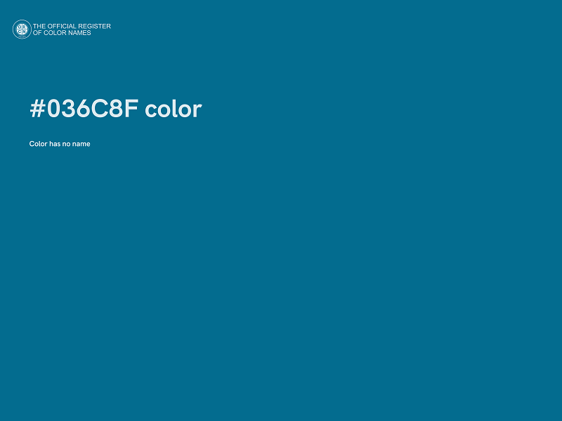 #036C8F color image