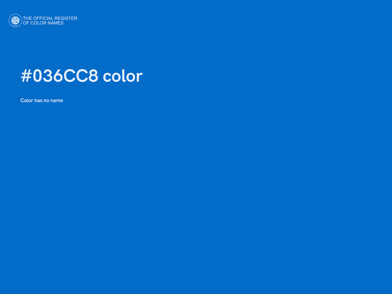 #036CC8 color image