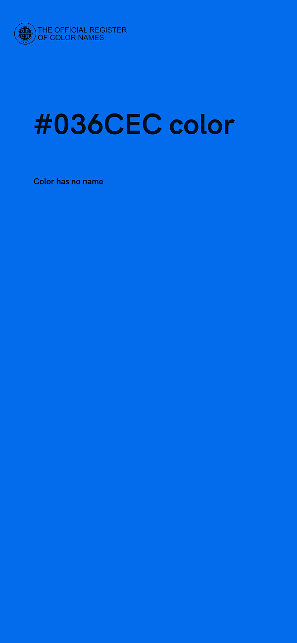 #036CEC color image