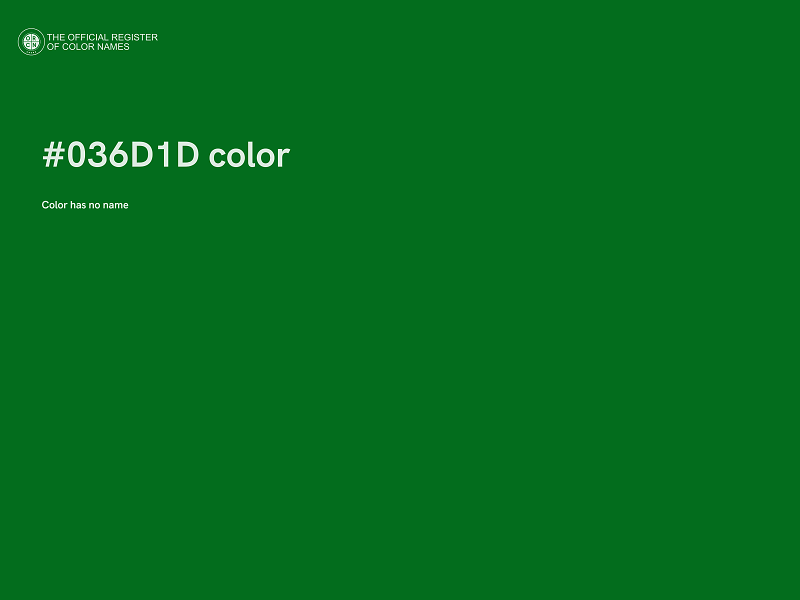 #036D1D color image