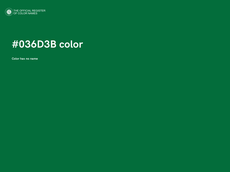 #036D3B color image