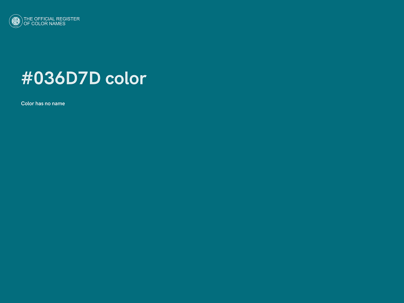 #036D7D color image