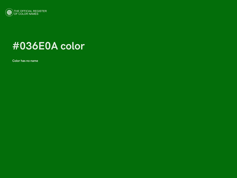 #036E0A color image