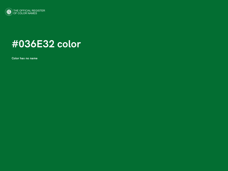#036E32 color image