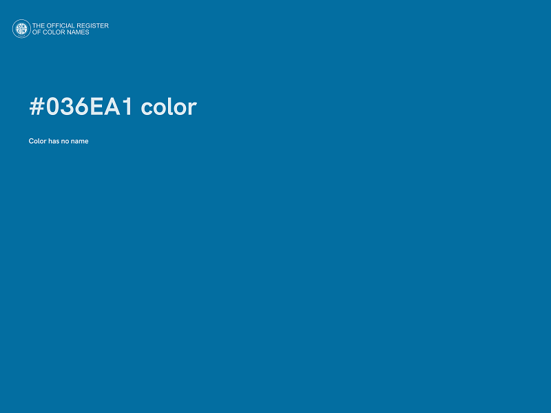 #036EA1 color image