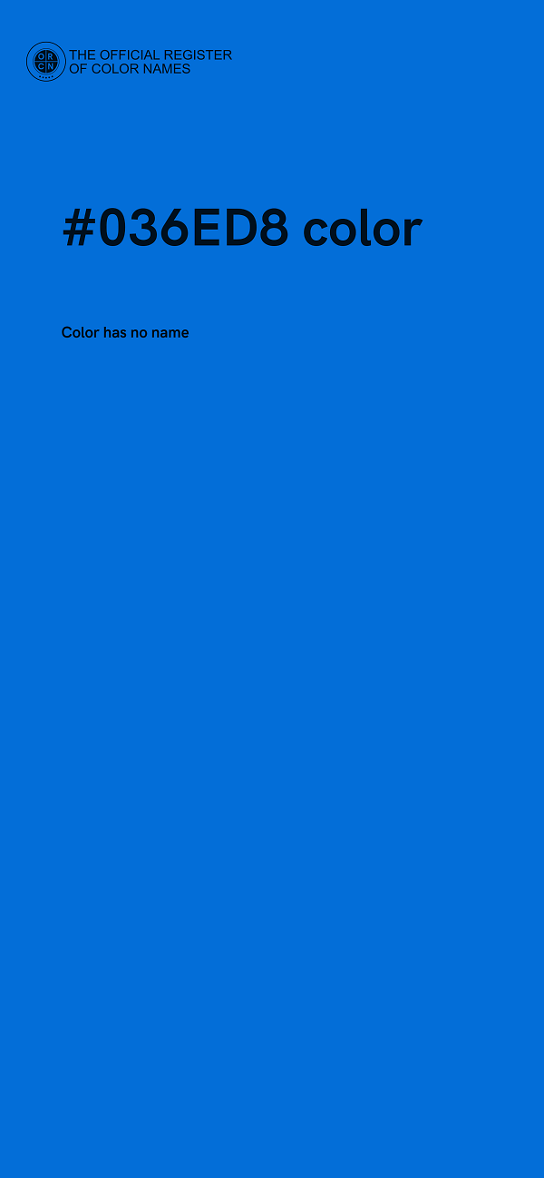 #036ED8 color image