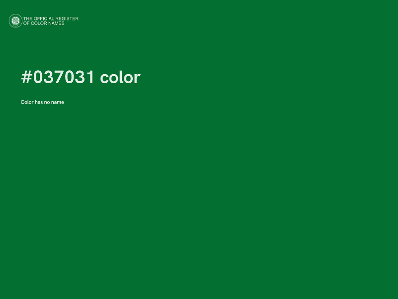 #037031 color image