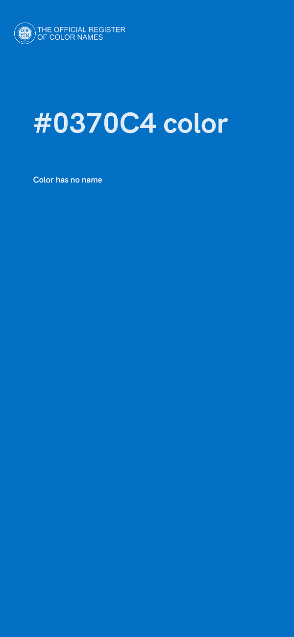 #0370C4 color image