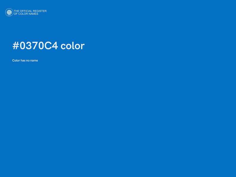 #0370C4 color image