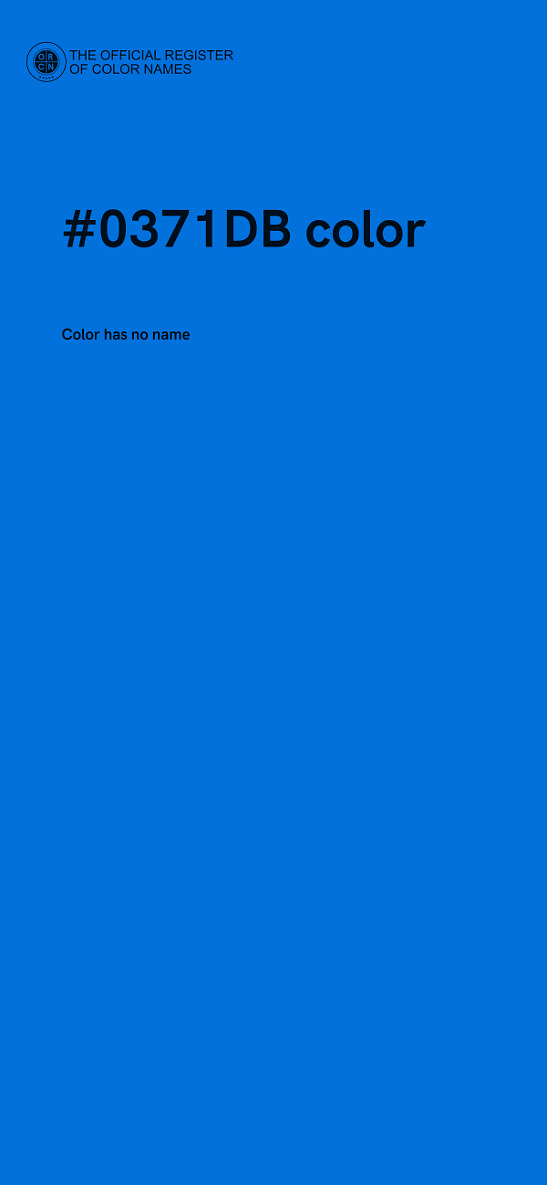 #0371DB color image