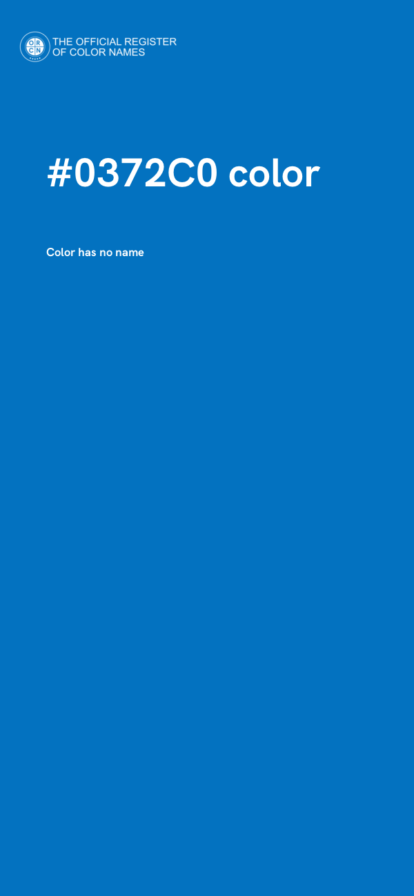 #0372C0 color image