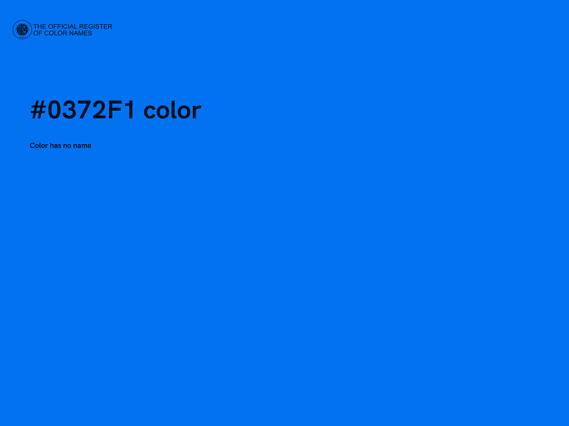 #0372F1 color image