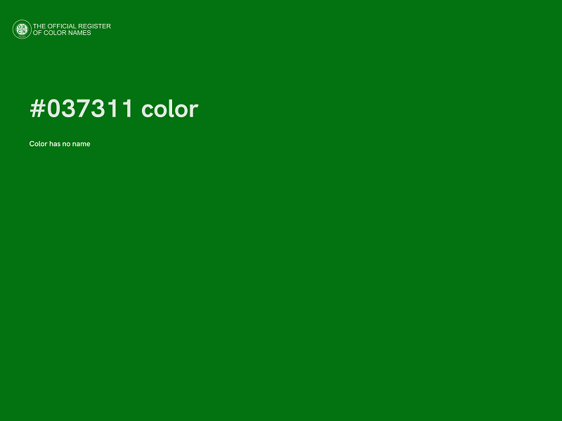 #037311 color image
