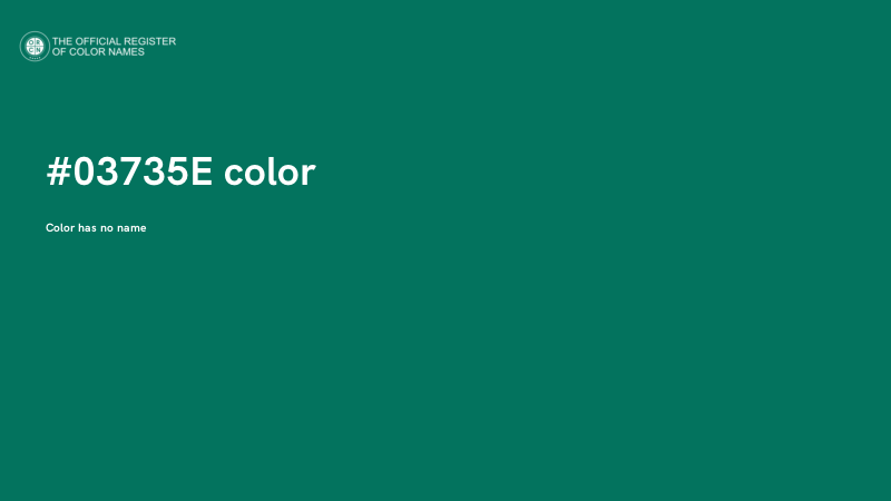 #03735E color image