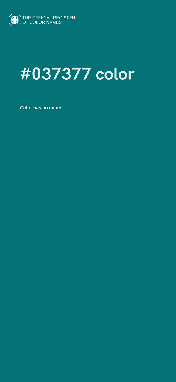 #037377 color image