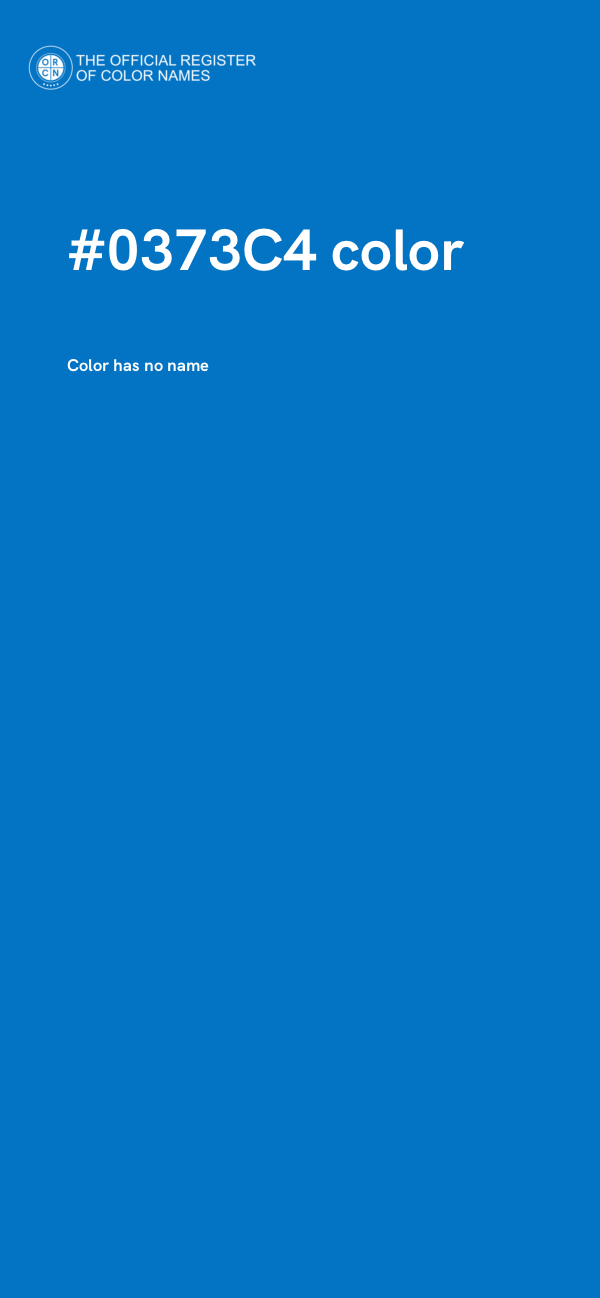 #0373C4 color image