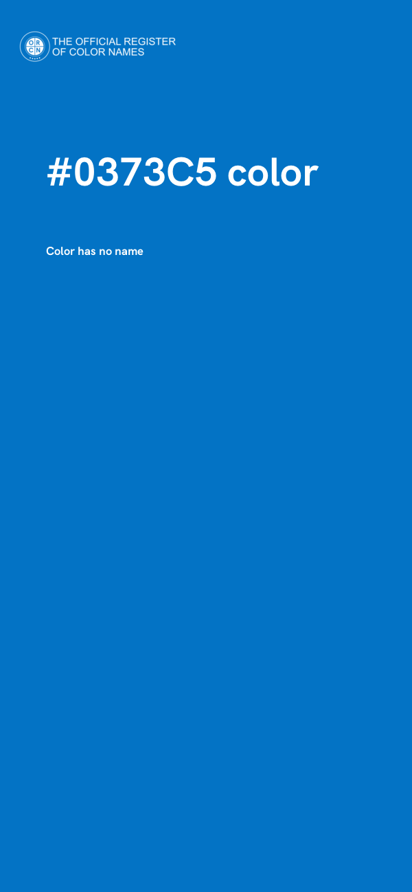 #0373C5 color image