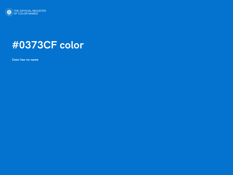 #0373CF color image