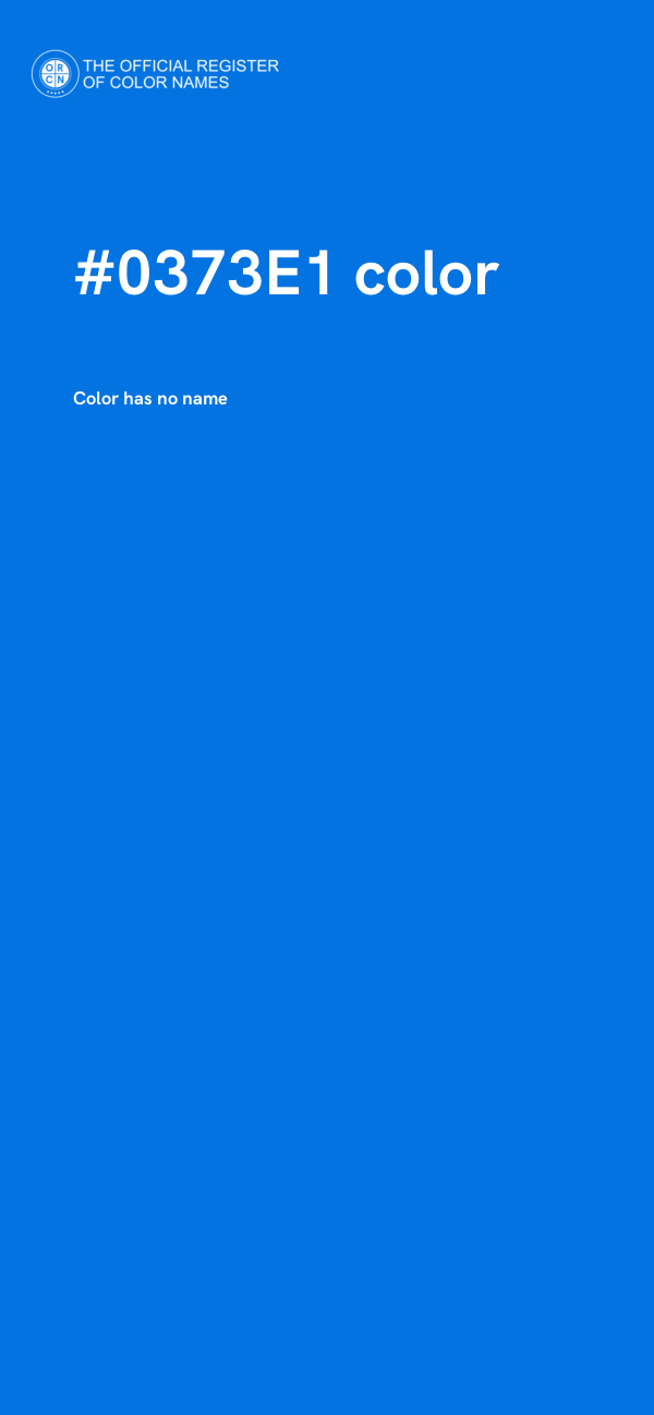 #0373E1 color image