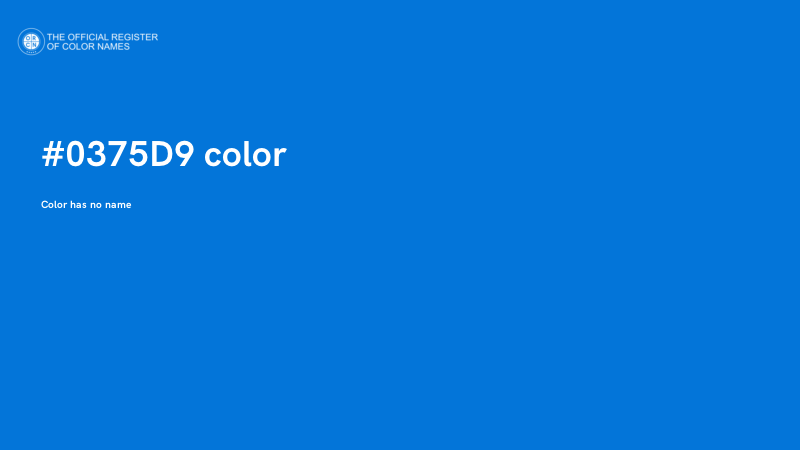 #0375D9 color image