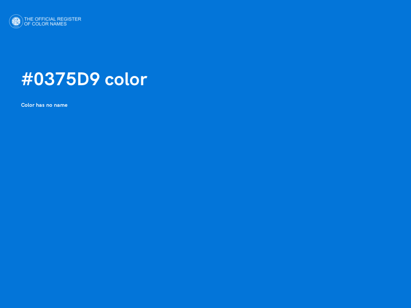 #0375D9 color image