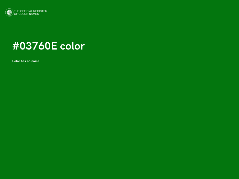 #03760E color image