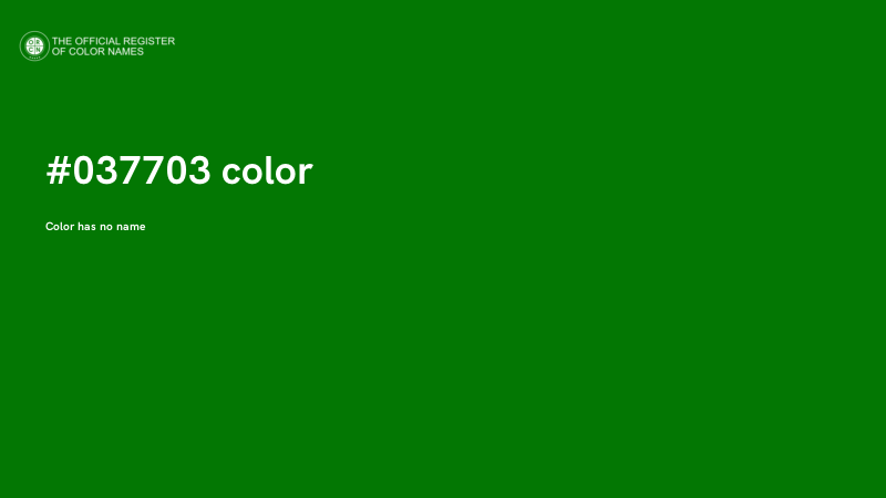 #037703 color image