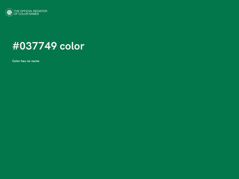 #037749 color image