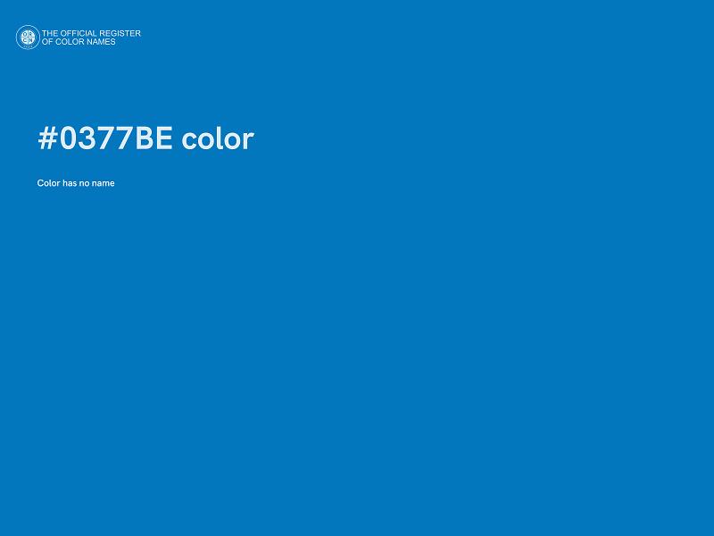 #0377BE color image