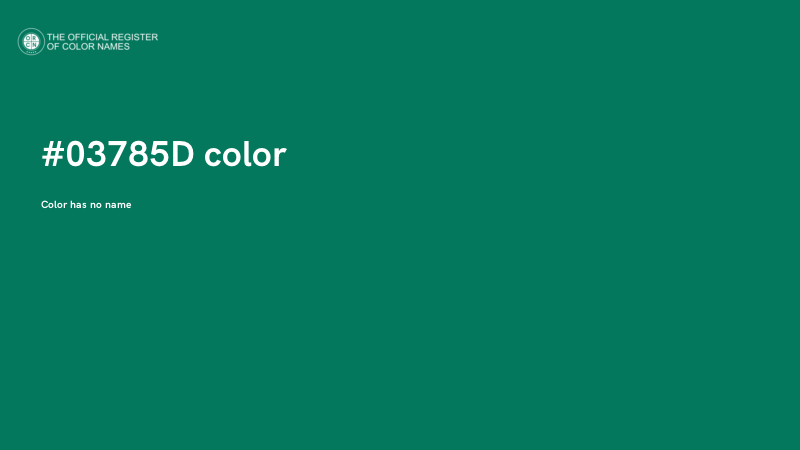 #03785D color image