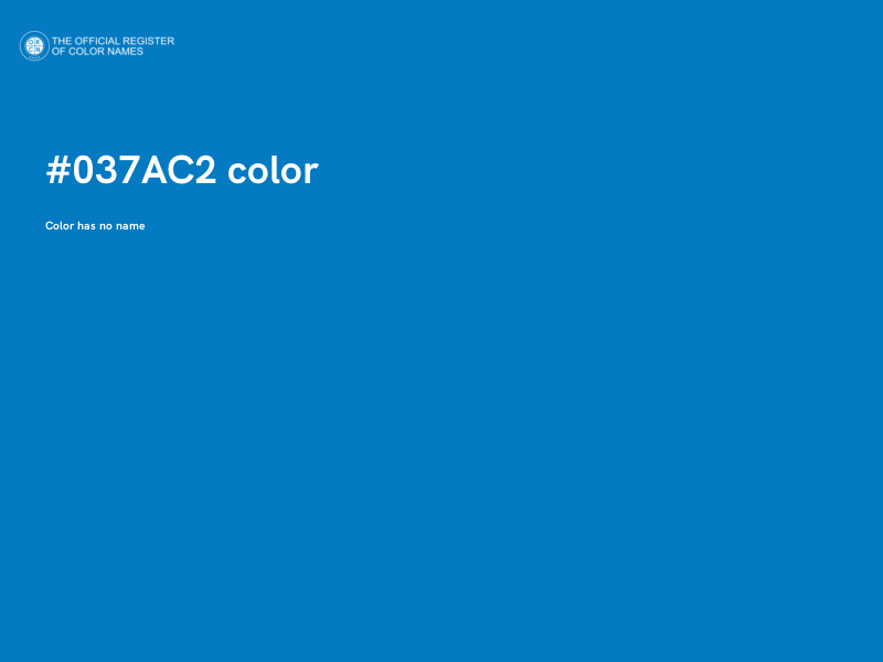 #037AC2 color image