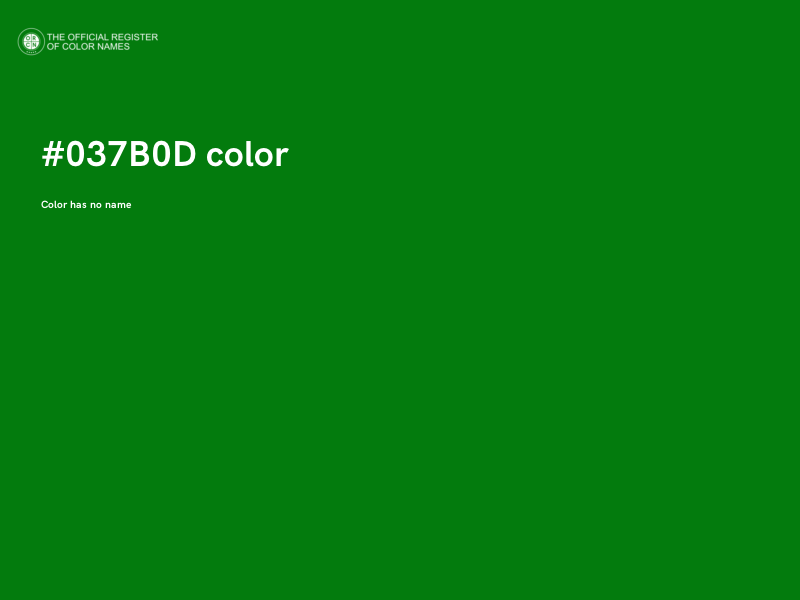 #037B0D color image