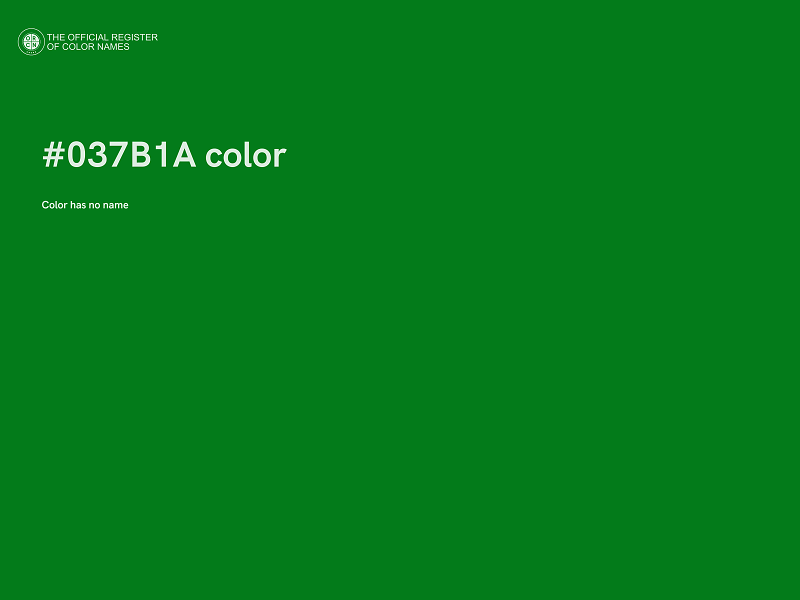 #037B1A color image