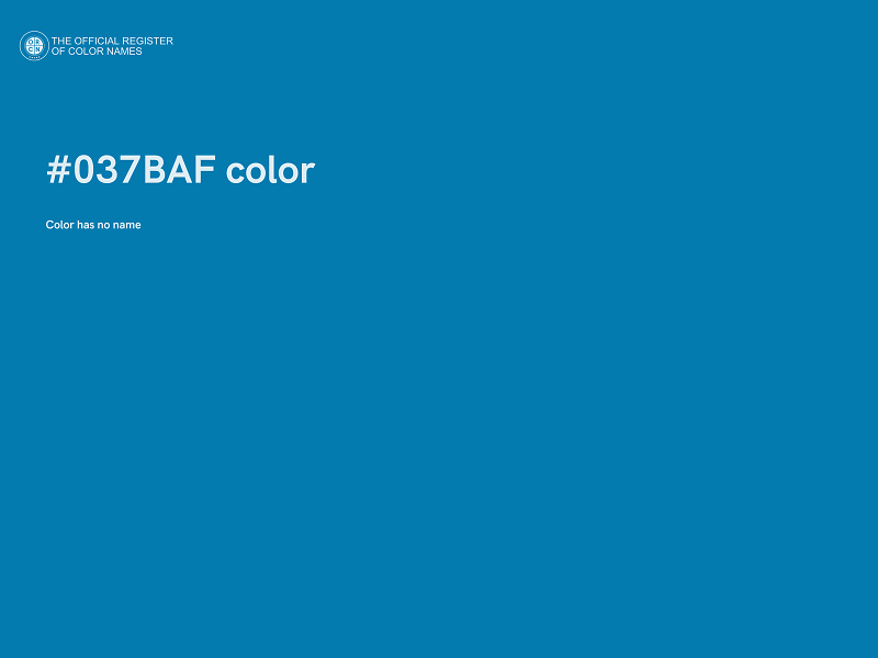 #037BAF color image