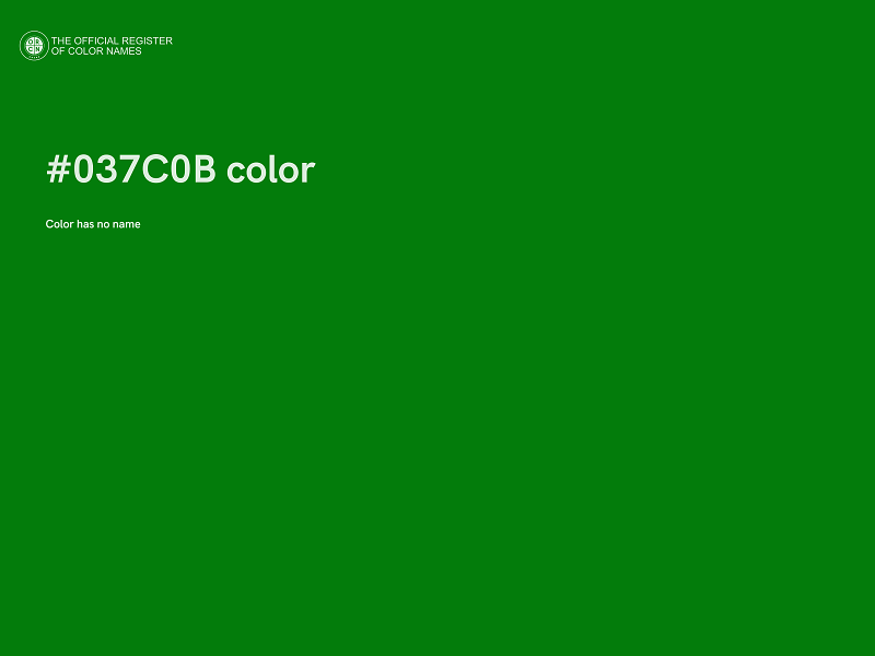 #037C0B color image