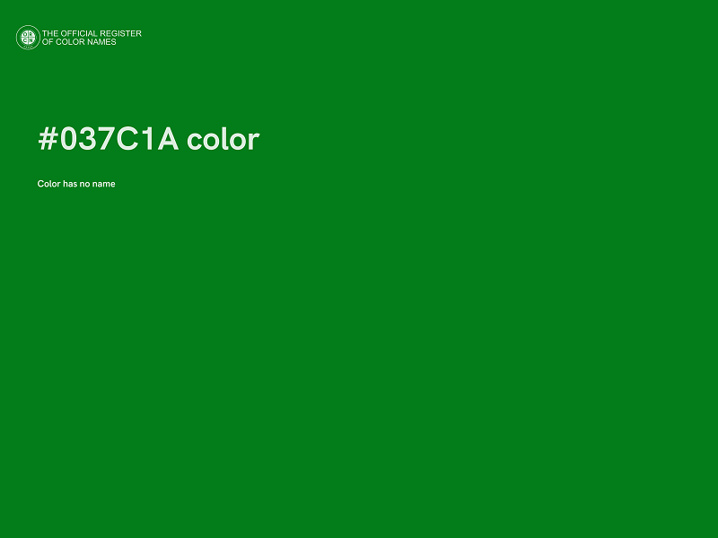 #037C1A color image