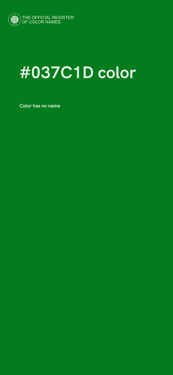 #037C1D color image
