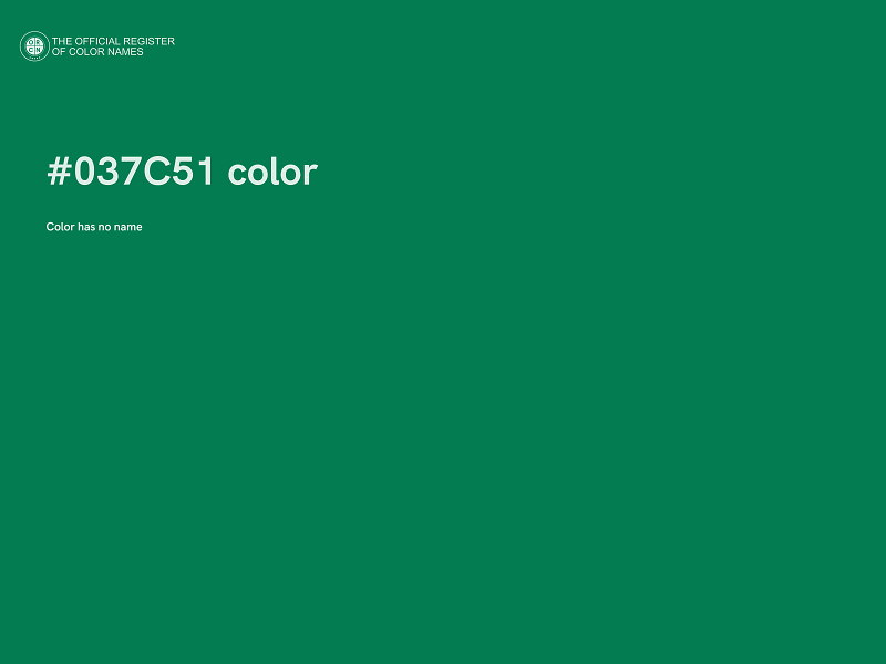 #037C51 color image