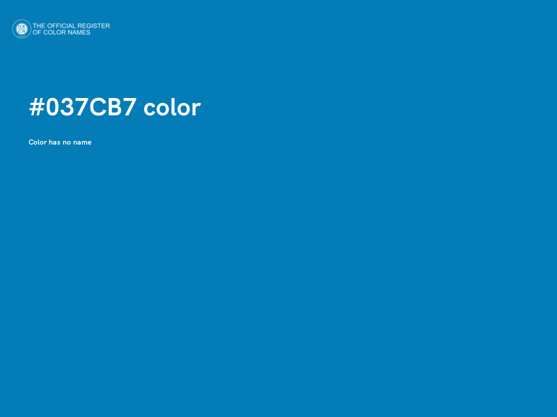 #037CB7 color image
