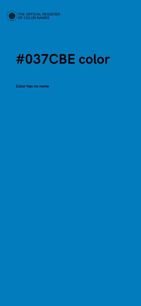 #037CBE color image