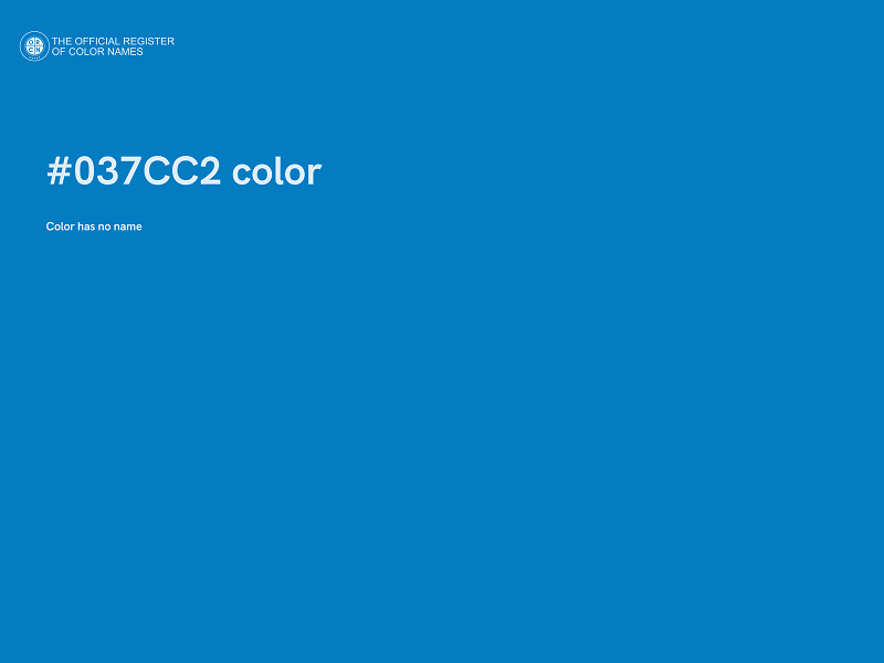 #037CC2 color image