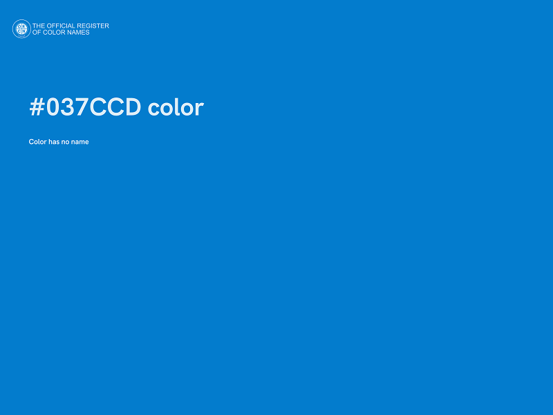 #037CCD color image