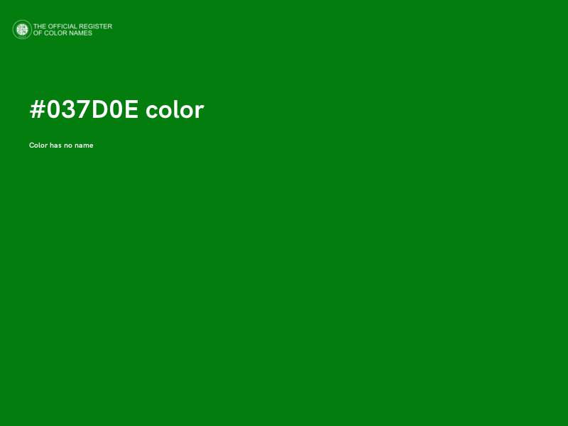 #037D0E color image