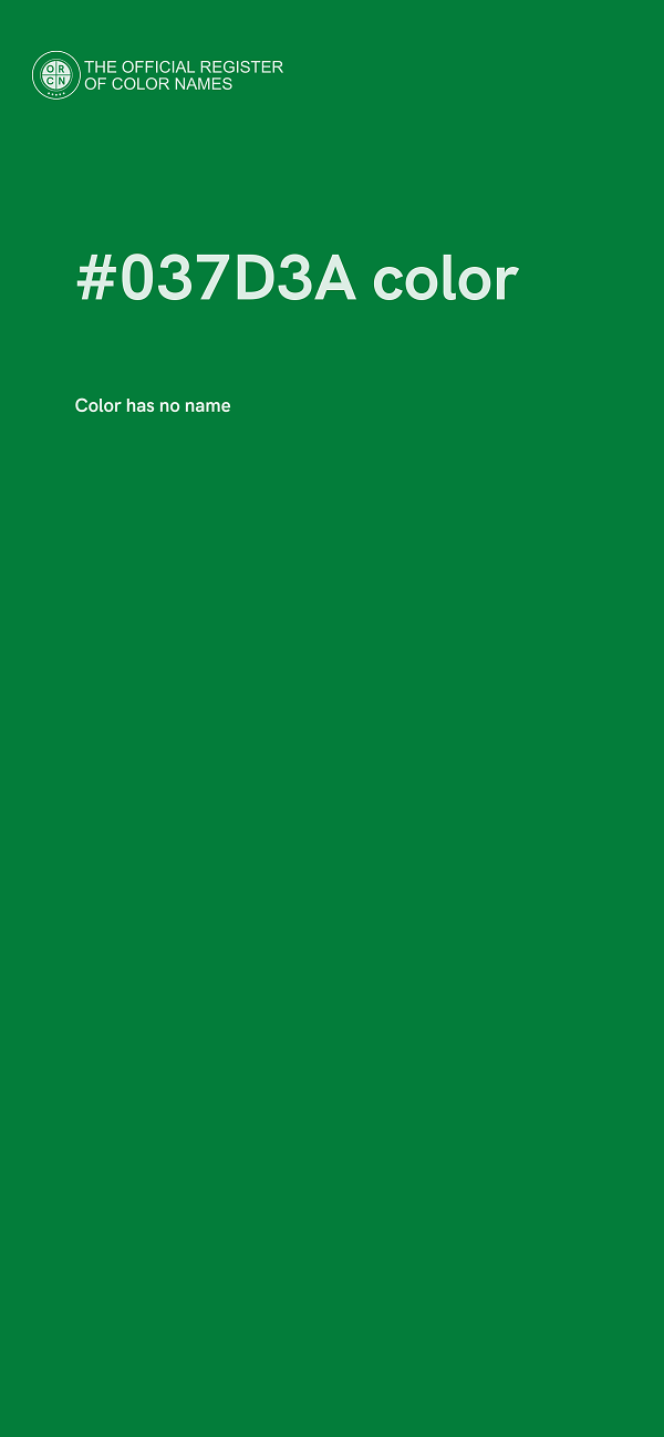 #037D3A color image