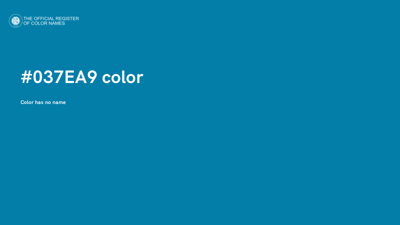 #037EA9 color image
