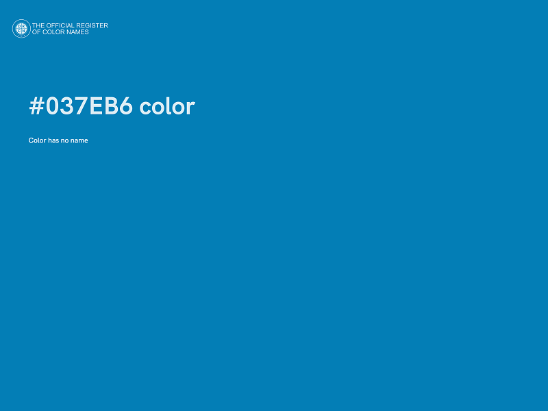#037EB6 color image