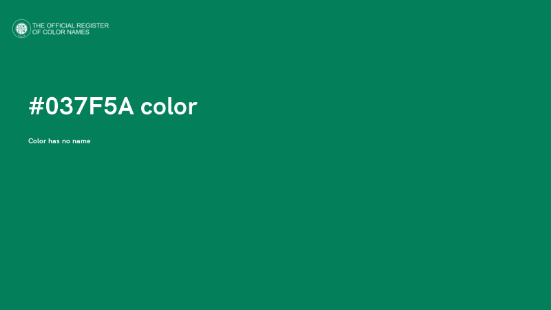 #037F5A color image